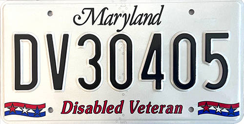 100% Disabled Veteran Plate